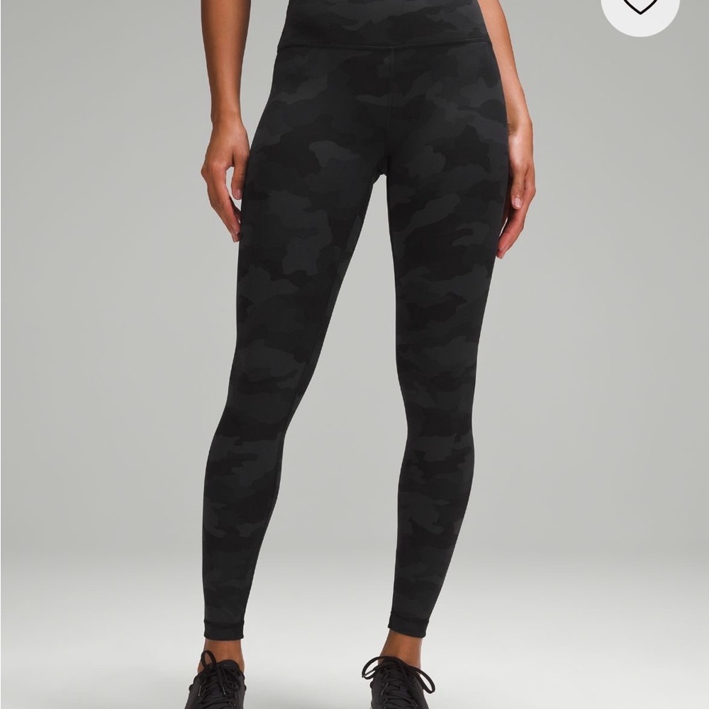 lululemon athletica 28” Wunder Under Black Camo Leggings